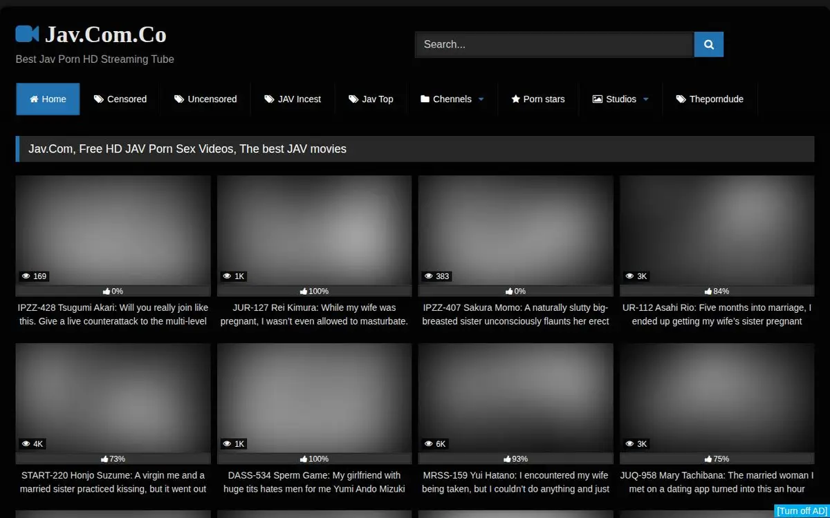 jav home page, blurred